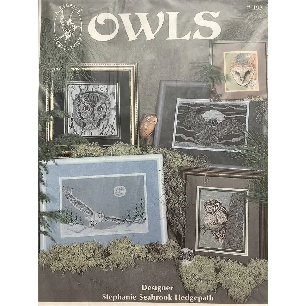 Pegasus Publications OWLS 193 Stephanie Seabrook Hedgepath Cross Stitch Chart